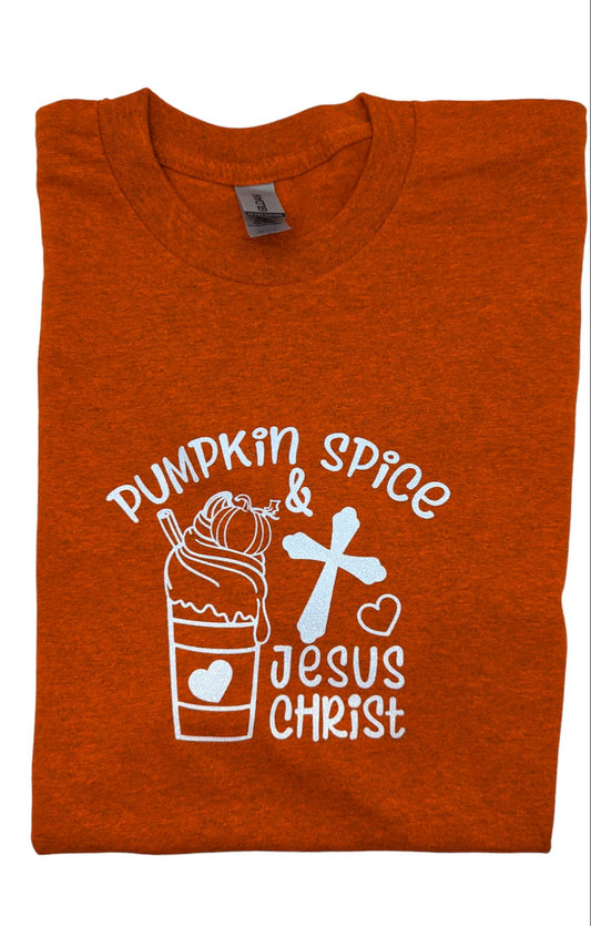 Pumpkin Spice & Jesus T-shirt