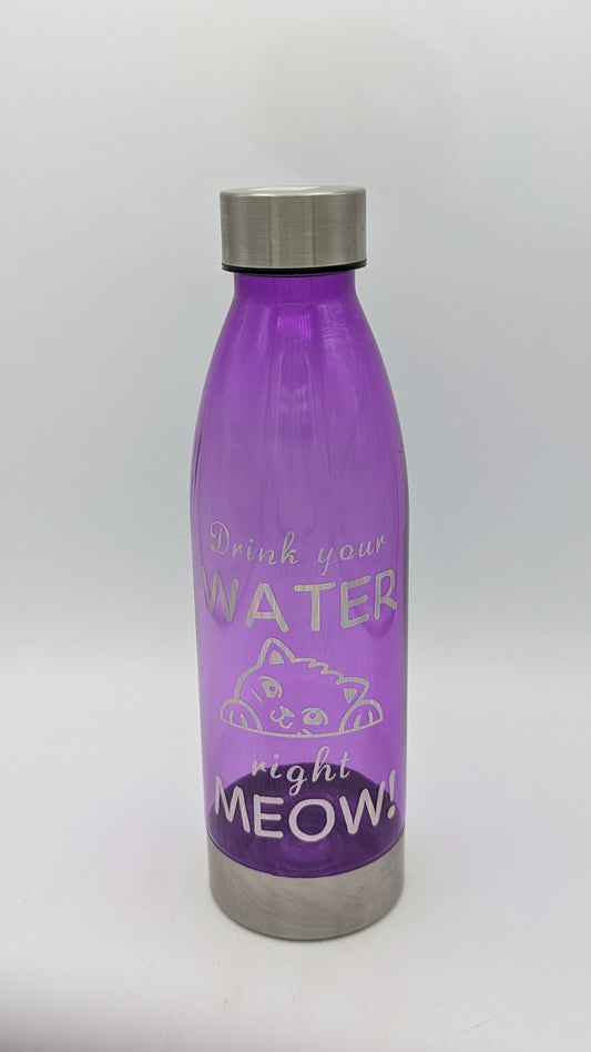 Drink your water right meow! Water Bottle